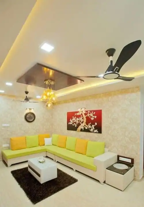 Classic false ceiling design with traditional patterns